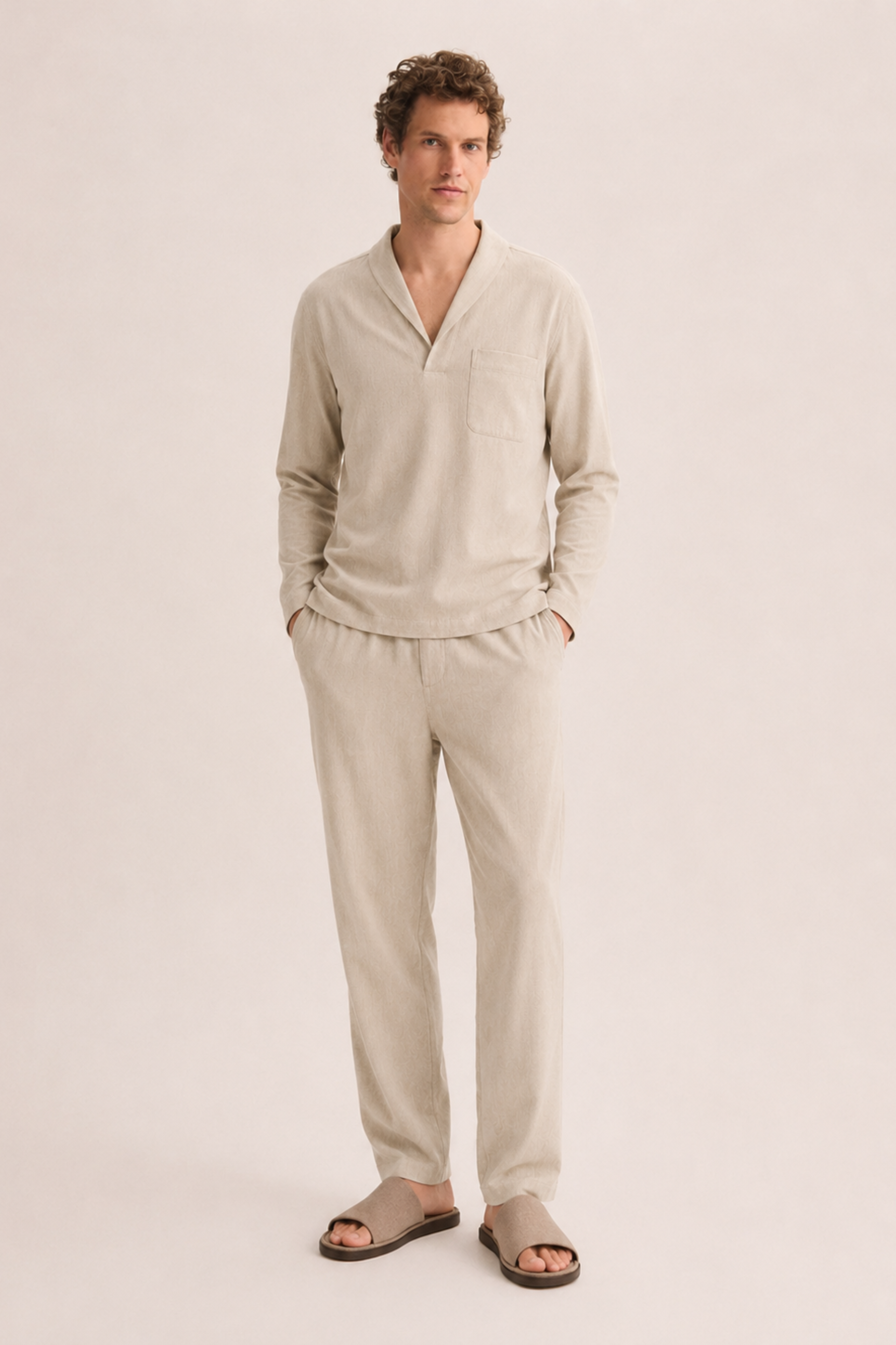 Warm Hours Long Sleeve Beige